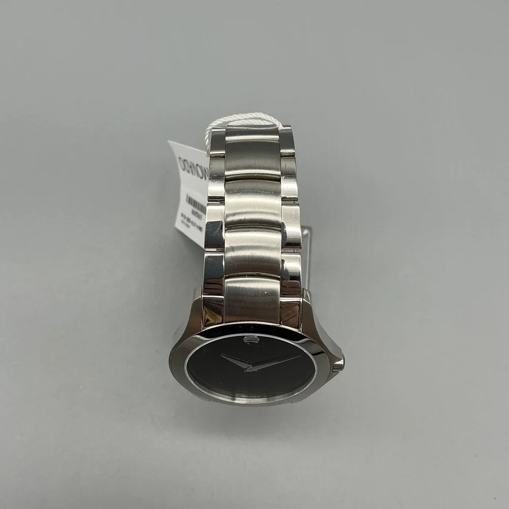 Movado Museum 84 G2 1855 Mens Watch 36mm Black Dial Stainless New Battery 8